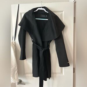 Tahari Elegant Black Coat